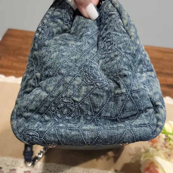SOLD Rare & authentic CHANEL denim bag - Picture 7 of 15